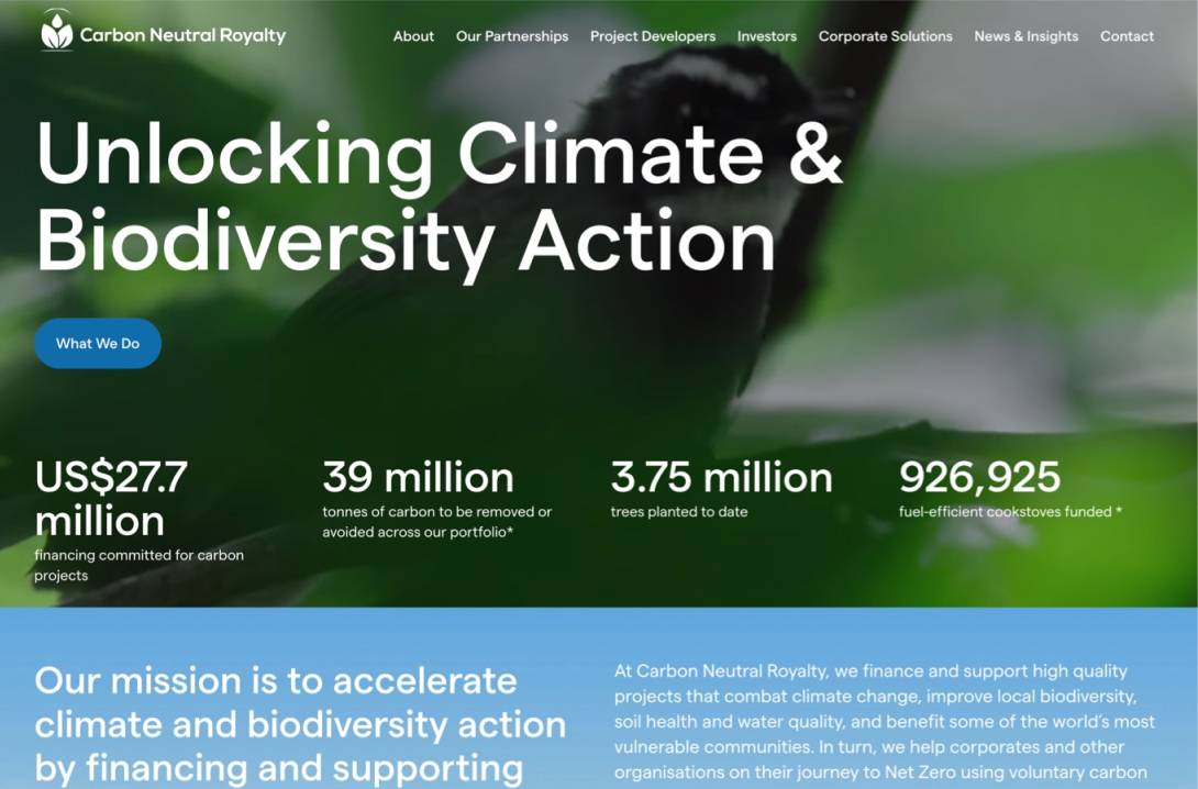 Carbon Neutral Site Preview